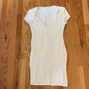 White tight fit dress